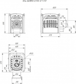 Печь для бани Былина-сетка 12 Ч