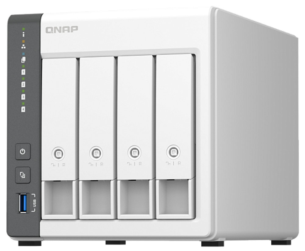 Сетевой RAID-накопитель  QNAP D4 (Rev. C)