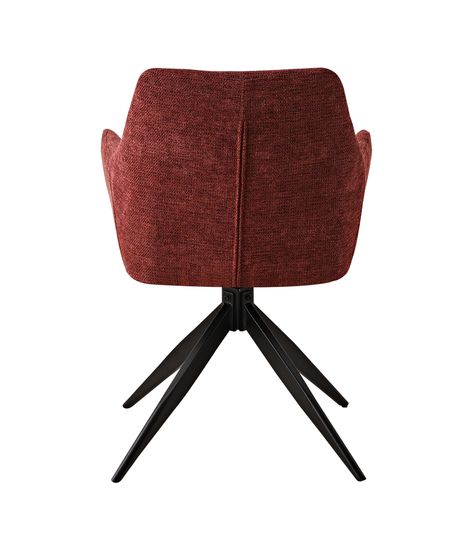 Стул обеденный поворотный Eva винно-красный рогожка 