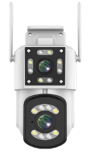 IP-камера с двойным объективом, 8 Мп, 4K, Wi-Fi