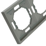 Рамка STEKKER, PFR00-5003-10 3-местная, серия Эмили, платиново-серый, soft touch 49964