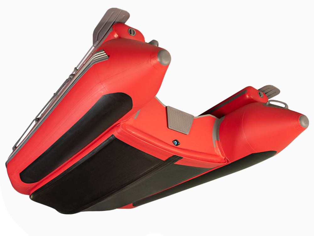 Надувная ПВХ-лодка X-River Rocky 415 НДВД с фальшбортом, с усиленным дном и баллонами