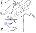Тросик подсоса на Yamaha Viking 540 83R2633101