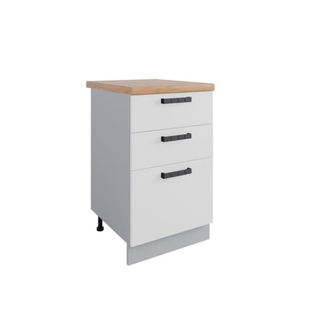 Кухня Модуль СЯБ 500 Ройс Белый Скин