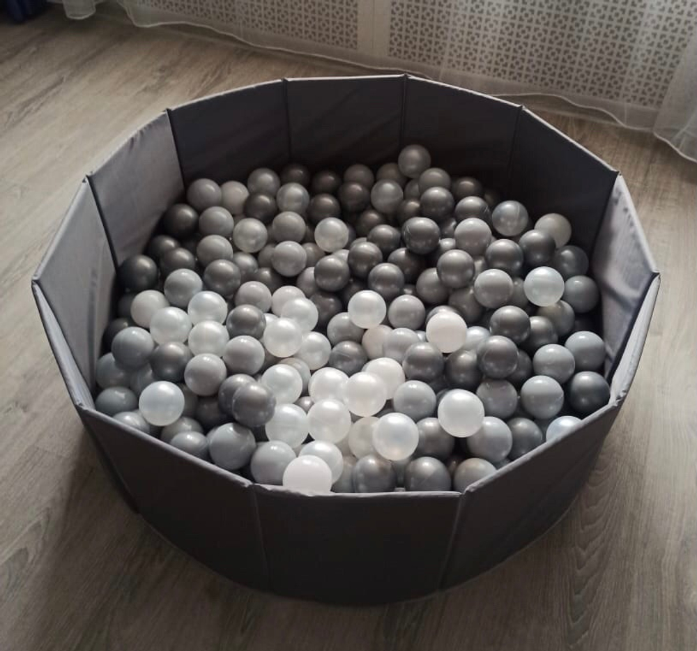 Сухой бассейн, диаметр 1м коричневый, высота борта 30 см