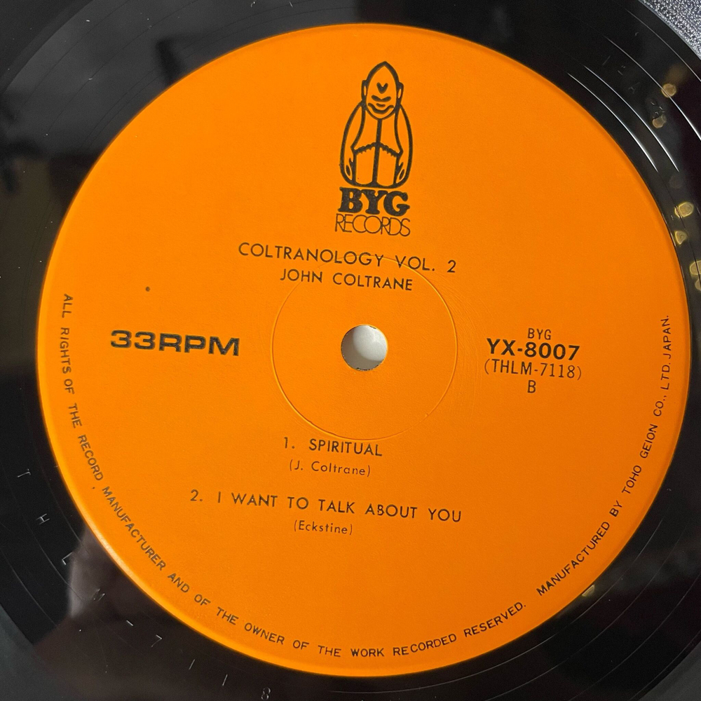 Винтажная виниловая пластинка LP John Coltrane Coltranology Vol. 2 (Japan 1979) (Obi) Traneing In