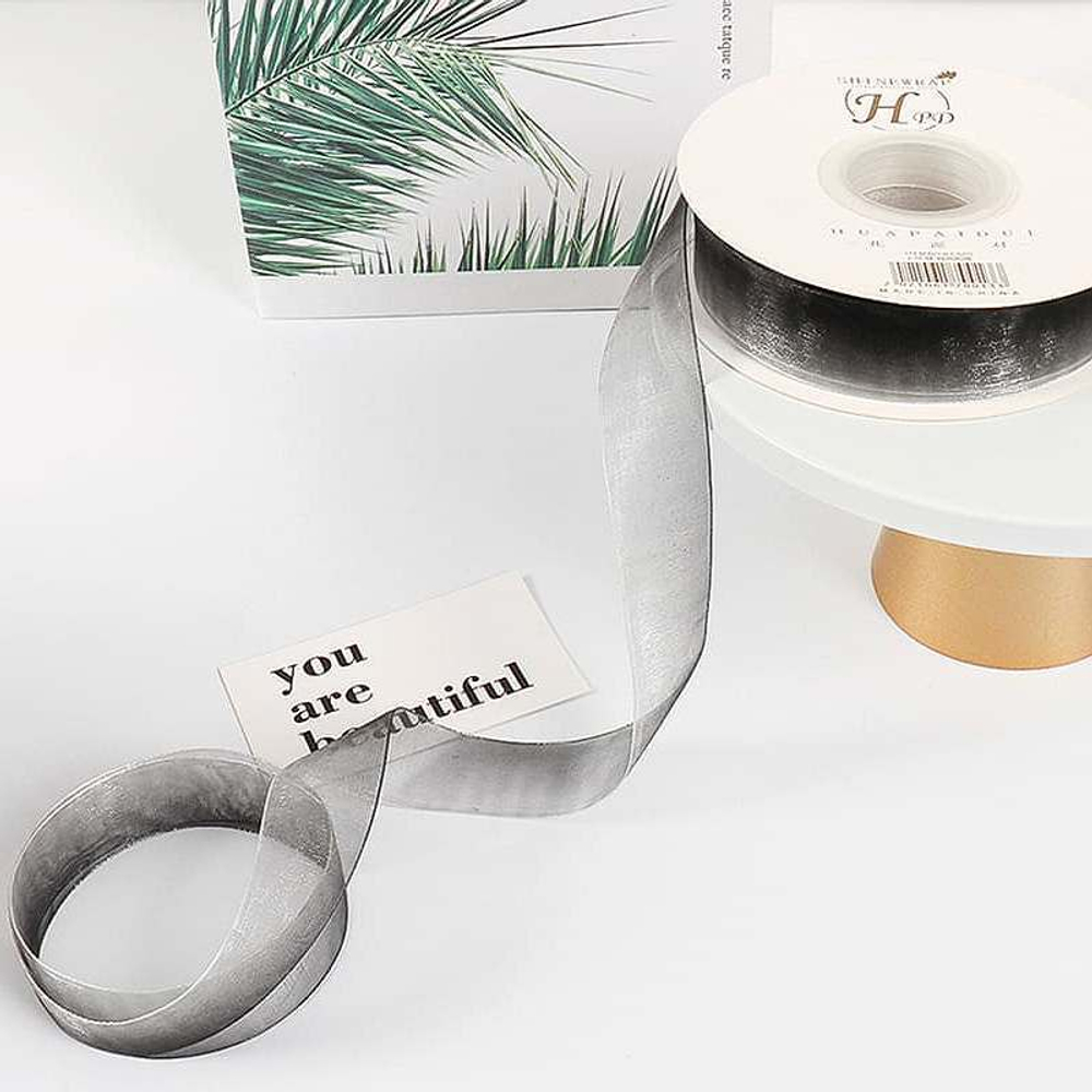 Лента ОРГАНЗА с переливом 2,5см*30ярд