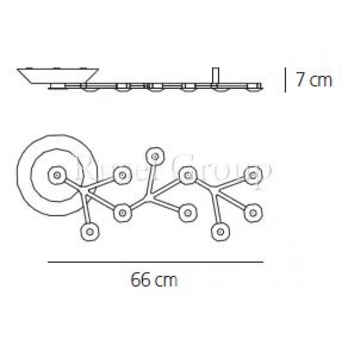 Потолочный светильник Artemide LED NET SOFFITTO LINEARE 66