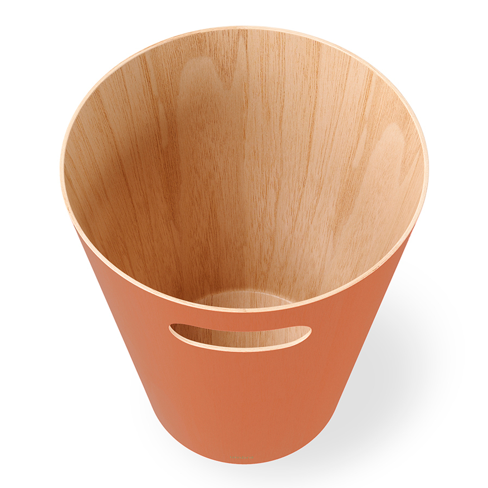 Корзина для мусора woodrow, 7,5 л, коричневая