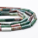 "Индийский агат" бусины (халцедон), размер около 13*4 мм, цена за 13-14 шт (1/2 нити)