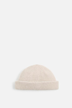ZARA ШАПКА ИЗ СМЕСОВОЙ ШЕРСТИ АЛЬПАКА, ПЕСОЧНЫЙ