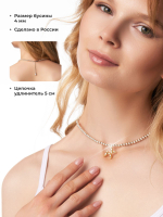 Колье на шею чешское стекло хамелеон