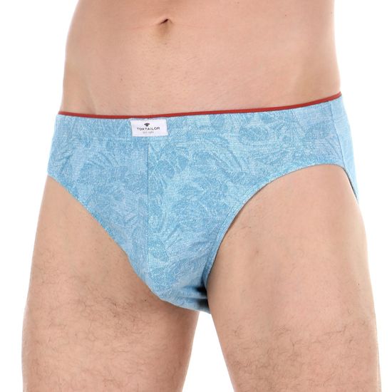 Мужские трусы слипы голубые с узором Tom Tailor 70471/1213 625