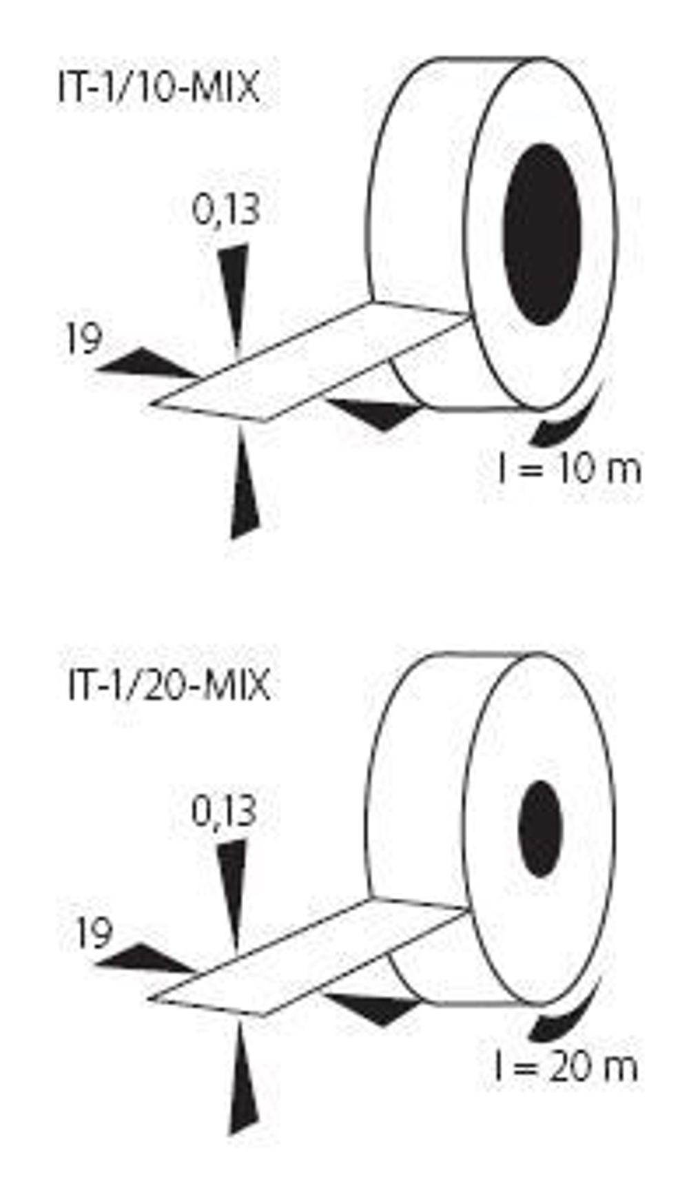 Изолента пвх синяя KANLUX IT-1/20-BL