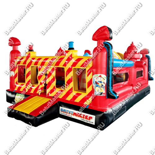 Надувной батут "Пожарная площадка" 6 4 2.8 м
