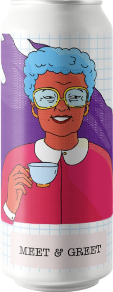 Пиво Рэд Баттон Мит &amp; Грит Блэк Тиа, Пич / Red Button Meet &amp; Greet Black Tea, Peach 0.45 - банка