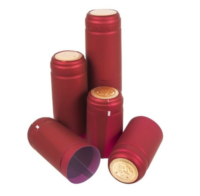 Термоколпачок на винную бутылку с риской (цвет бордовый)