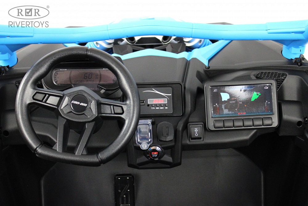 Детский электромобиль RiverToys BRP Can-Am Maverick Y111YY синий