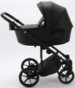 Детская коляска Adamex Zico Deluxe 3 в 1 Z-SA02 ЧЁРН.КОЖА