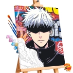 Картина по номерам Магическая битва Годжо Сатору