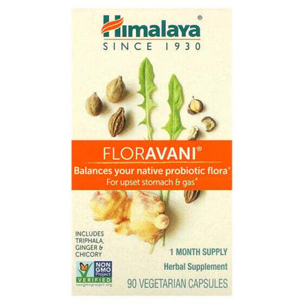 Для пищеварительной системы Himalaya, FlorAvani, 90 вегетарианских капсул