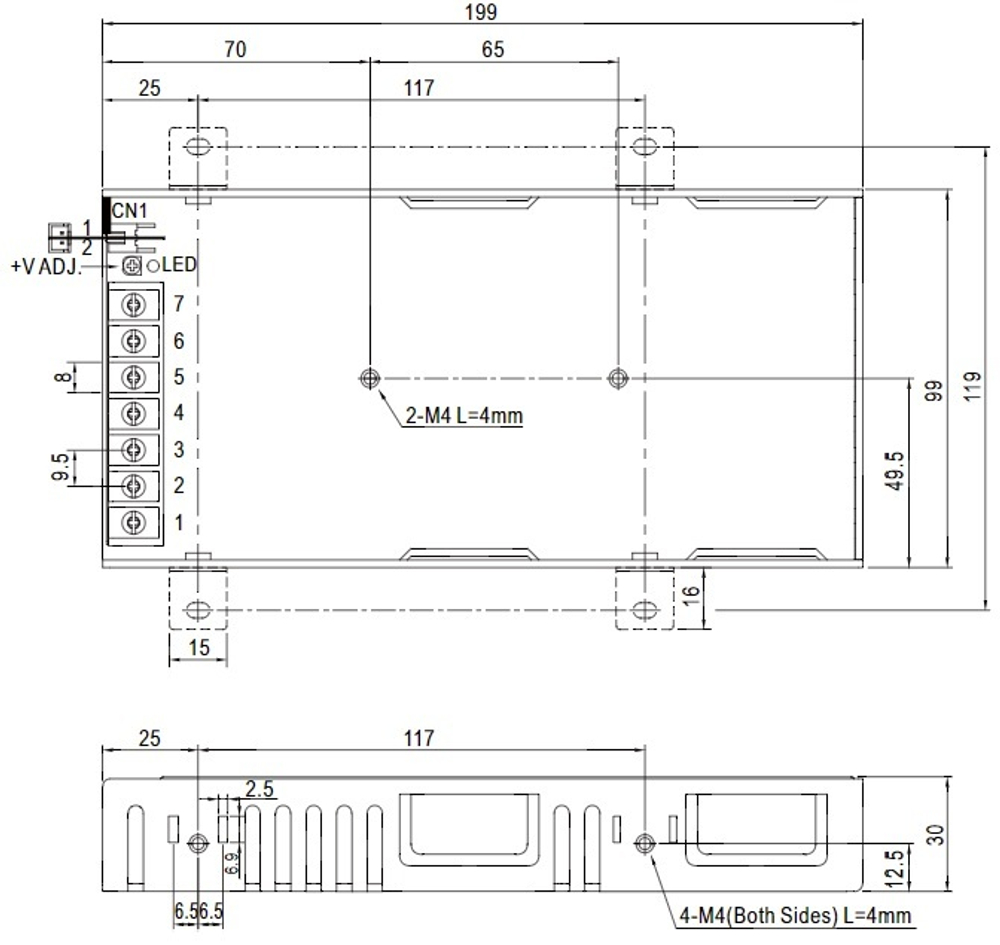 Преобразователь AC-DC сетевой Mean Well RSP-150-27