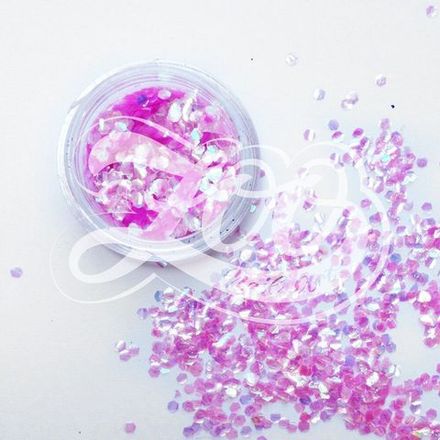 Кои (рыбья чешуя) для дизайна ногтей, розовые