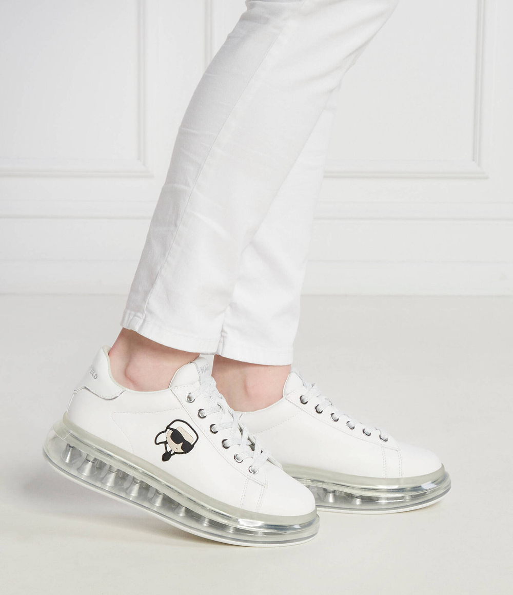 Кожаные кроссовки kapri kushion Karl Lagerfeld - белый(KL62630N)