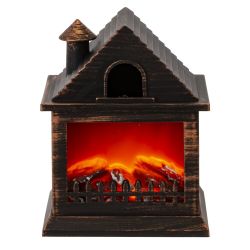 GAEM Изделие декоративное "Камин", L14,5 W12 H19 см, (подсветка, USB, 3xАА не прилаг.)