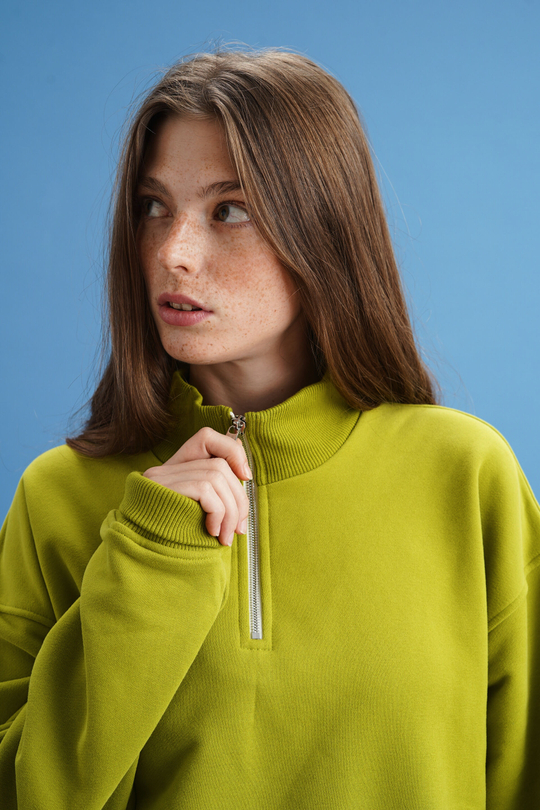 Олимпийка Zoe фисташка