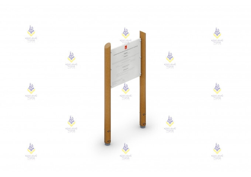 Инфощит тип-8 «Эко» на круглых столбах