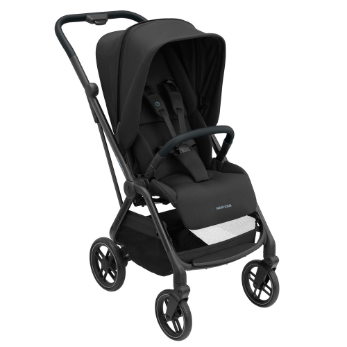 Maxi-Cosi Коляска детская прогулочная Leona Essential Black черный (большие колеса)