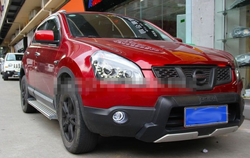 Передние фары Ниссан Кашкай 2008-2010 V2 type [Комплект Л+П; LED ходовые огни; электрокорректор; биксеноновая линза]