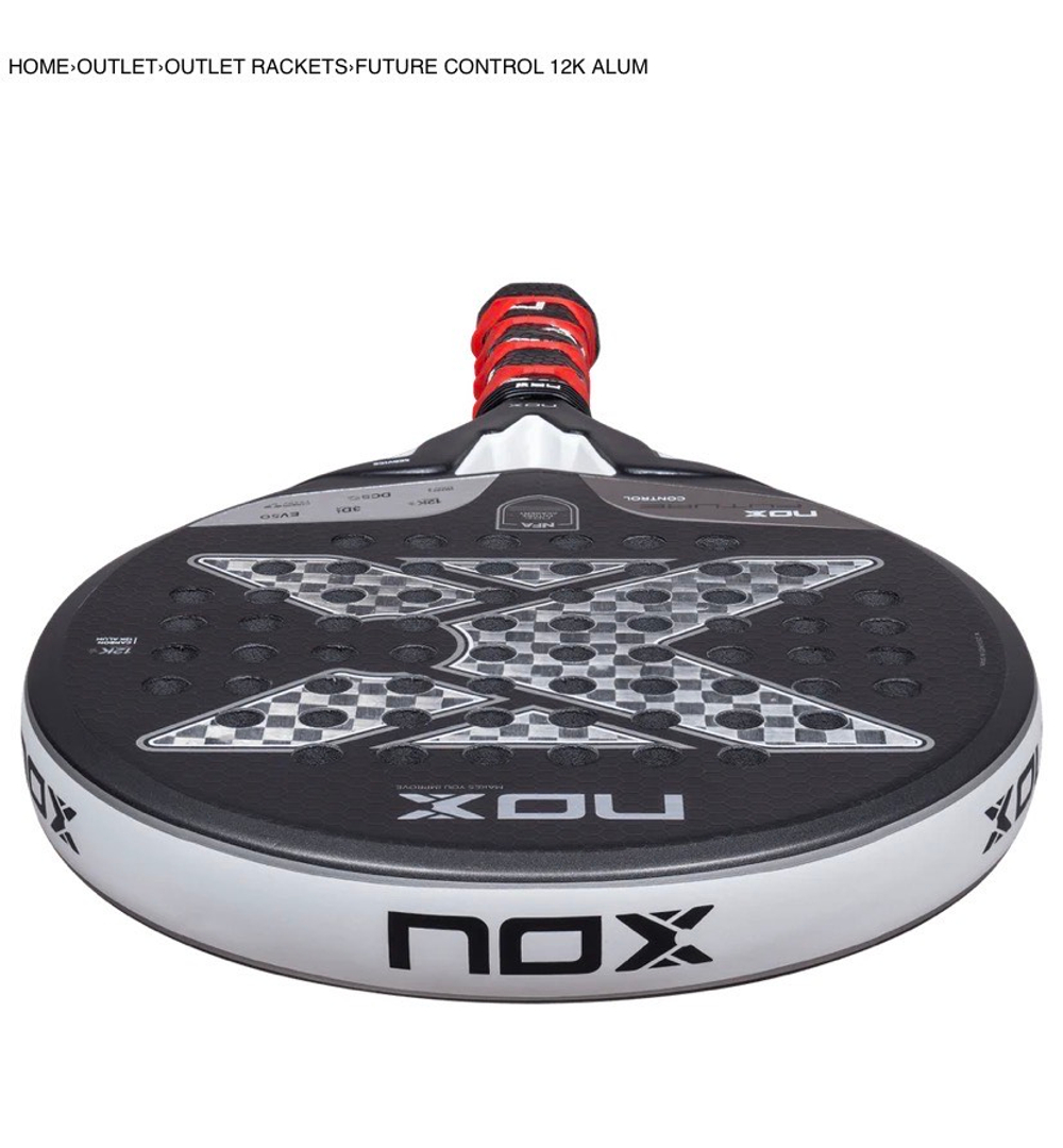 NOX, PALA FUTURE CONTROL 12K ALUM RACKET (2026), Padel Racket