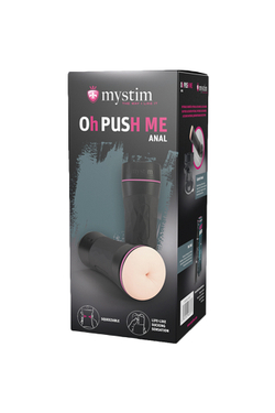 Мастурбатор Mystim OH PUSH ME Anal,TPE, телесный, 21,5 см