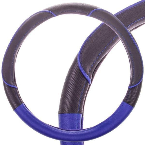 Оплетка руля M Skyway Eco Combo 4 экокожа черно-синяя