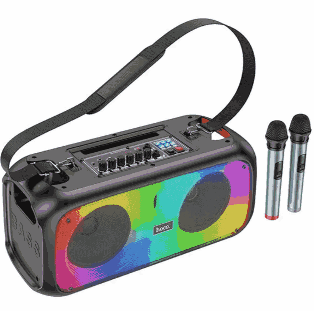 Bluetooth колонка Hoco BS54 + Dual Microphone-Чёрная