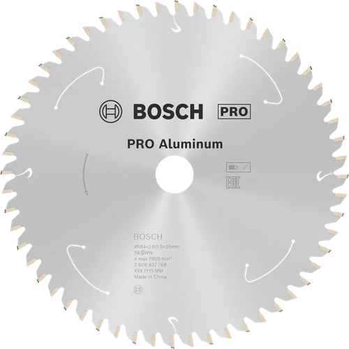 Циркулярный диск по алюминию ALuminium Cordless PRO, 190x2x30 мм T56 BOSCH 2608837771
