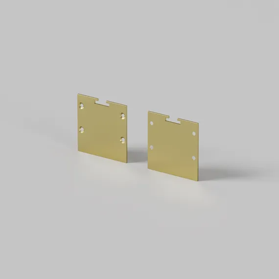 Комплект заглушек (для профиля 35x35) 2 шт., ALM-3535BT-BR-EC 642039 Led Strip 642039