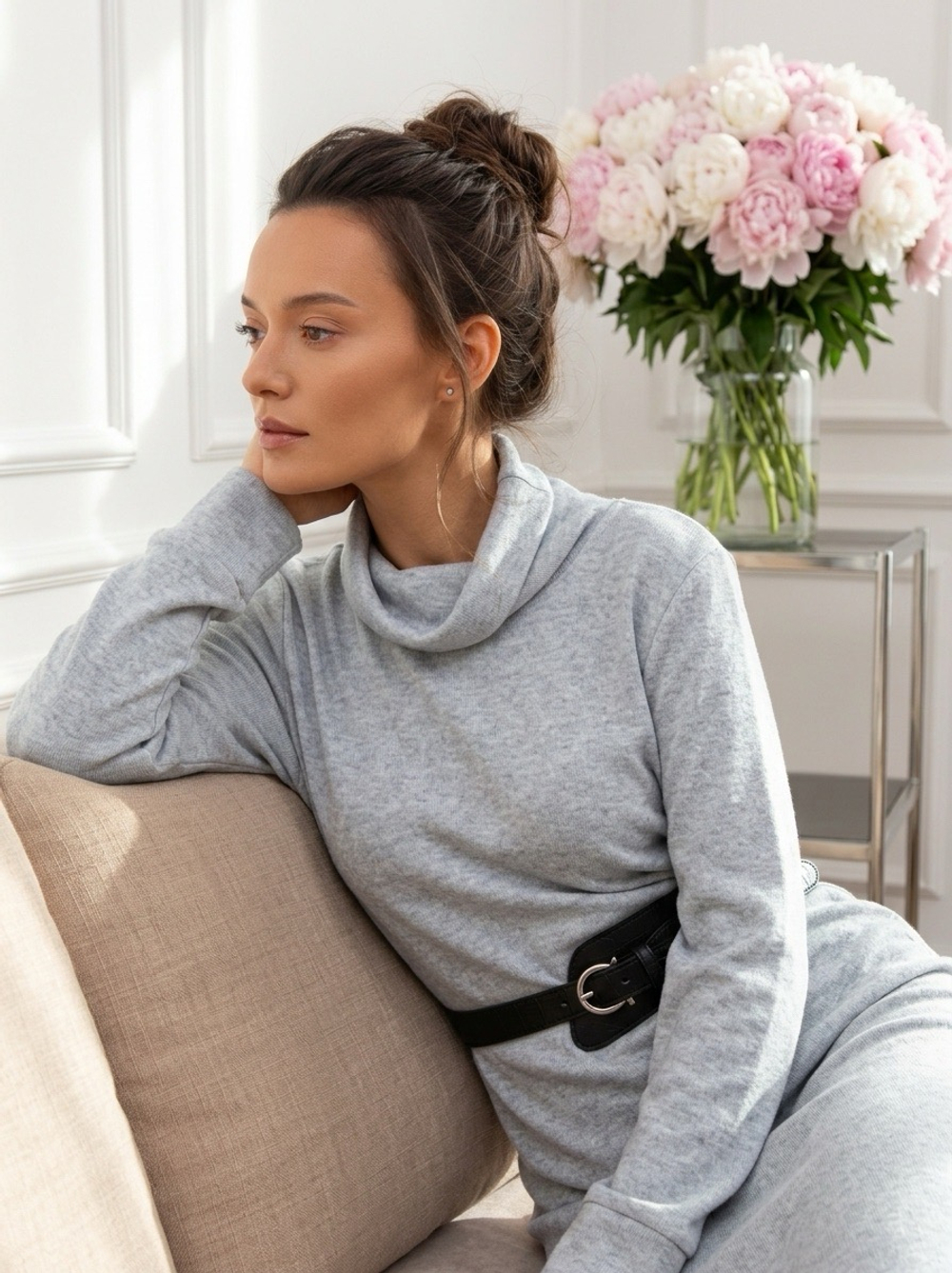 Платье из тёплого трикотажа «Филадельфия», голубой