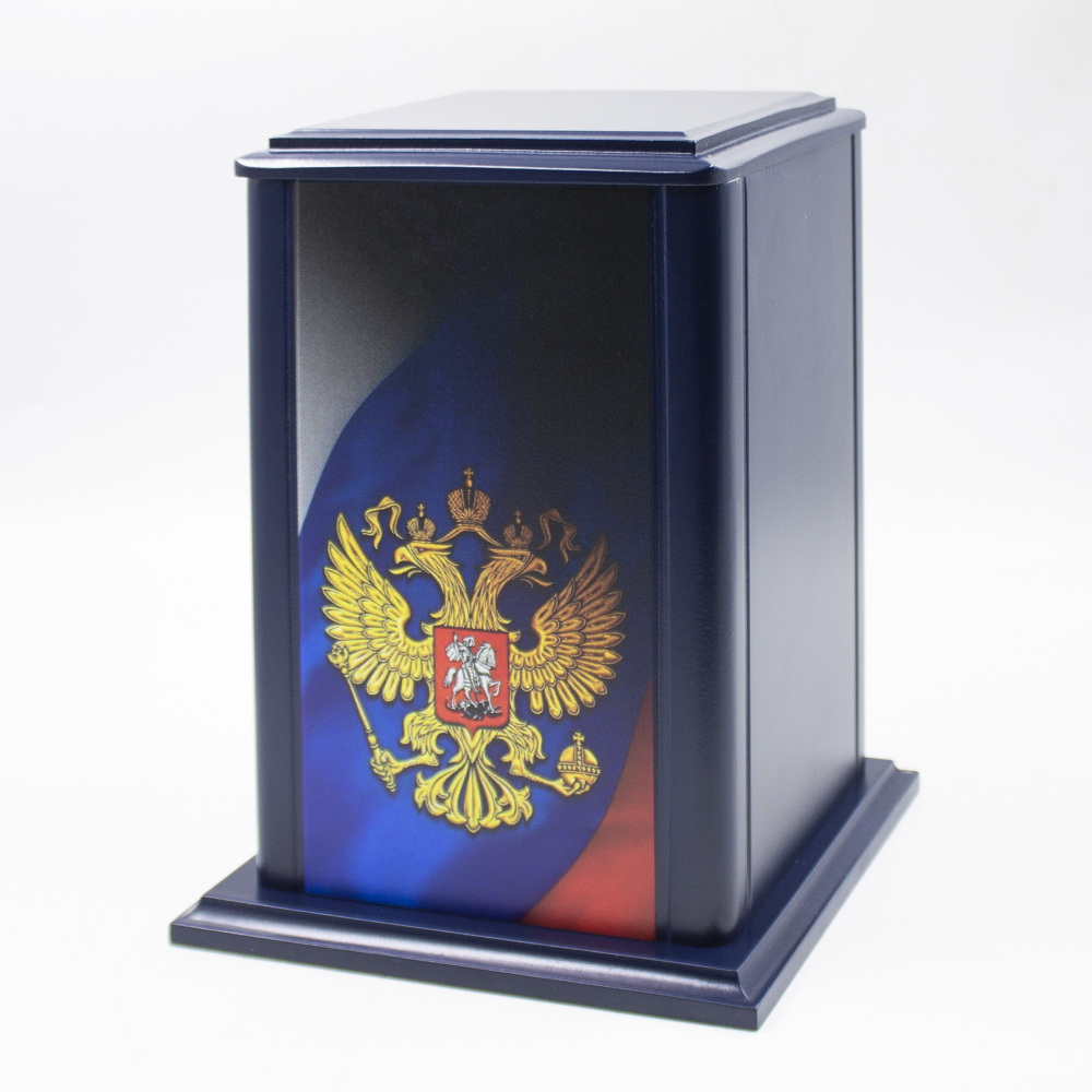 Урна для праха "Пантеон" синяя Россия