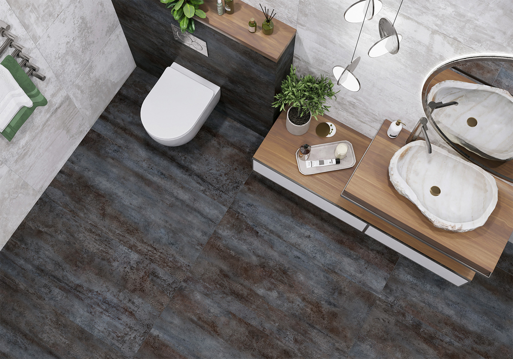 Керамогранит Alma Ceramica Oxide 60x120 см 1.44 м² лаппатированный цвет серый