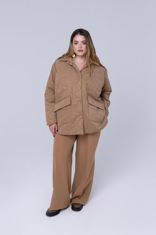 Куртка стеганая, кэмел