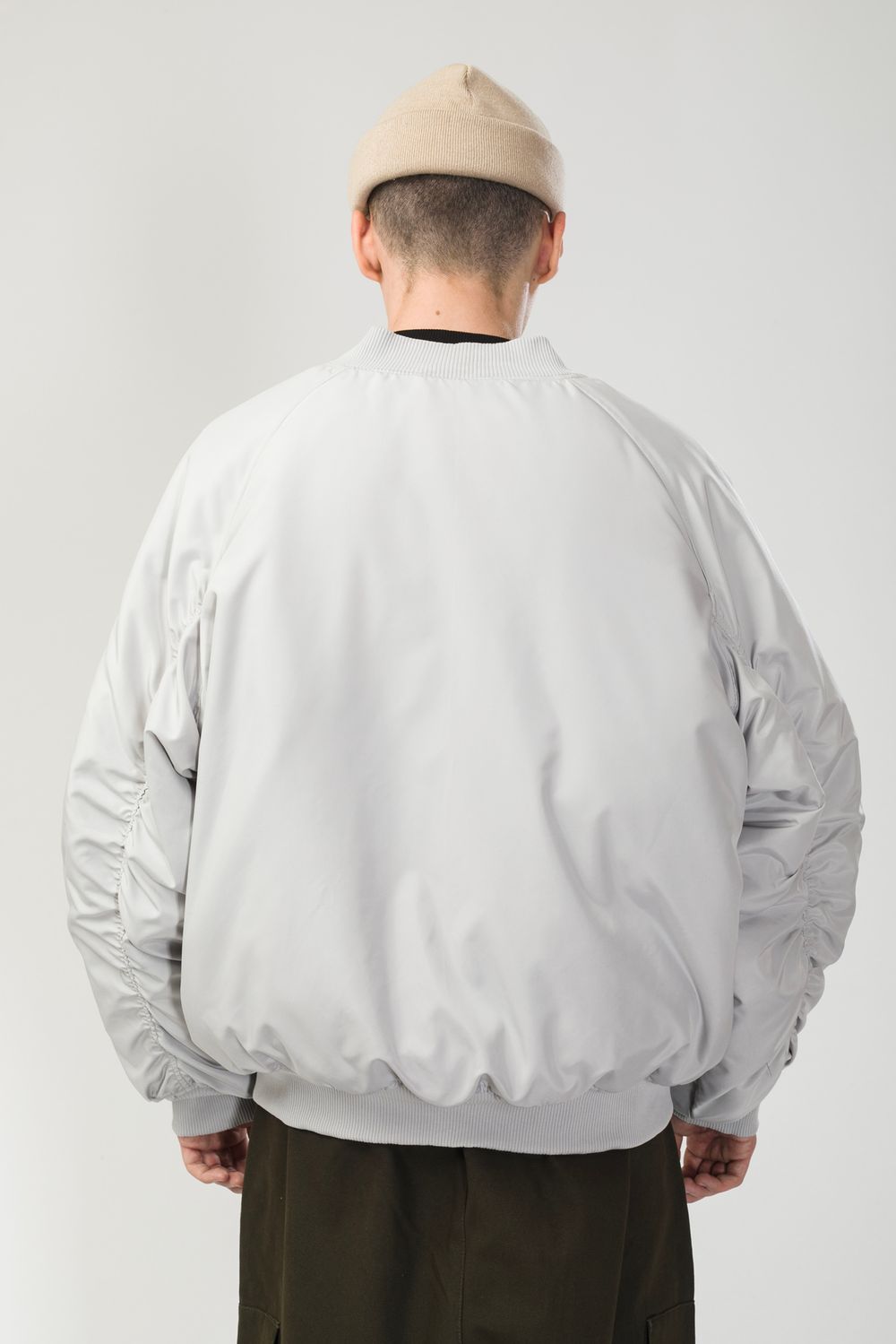 Бомбер CODERED Зимний Bomber Wide Пепельно-Светлая