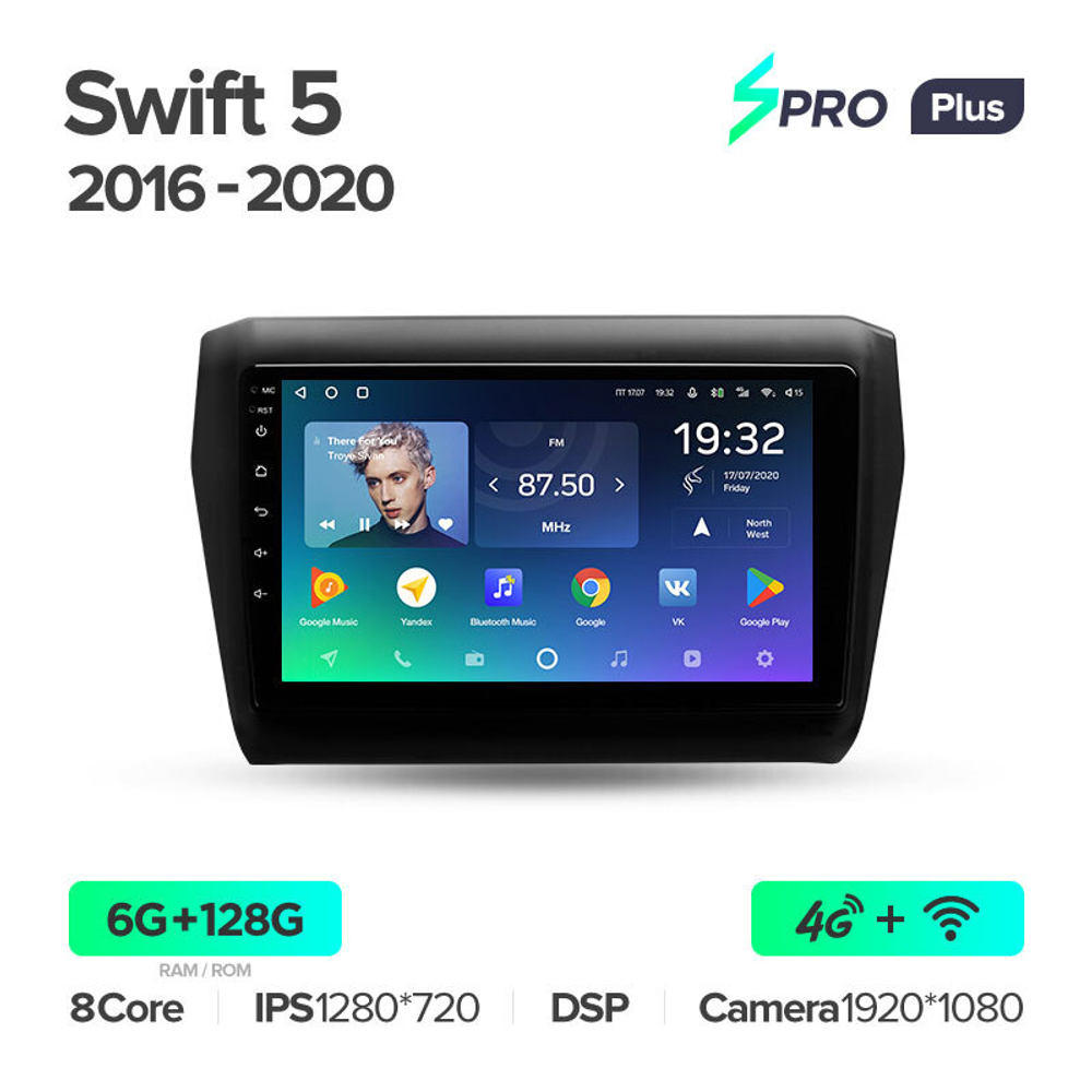 Teyes SPRO Plus 9" для Suzuki Swift 5 2016-2020