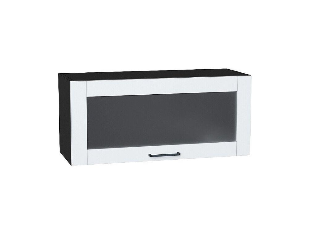 Шкаф верхний горизонтальный остекленный Флэт Плюс