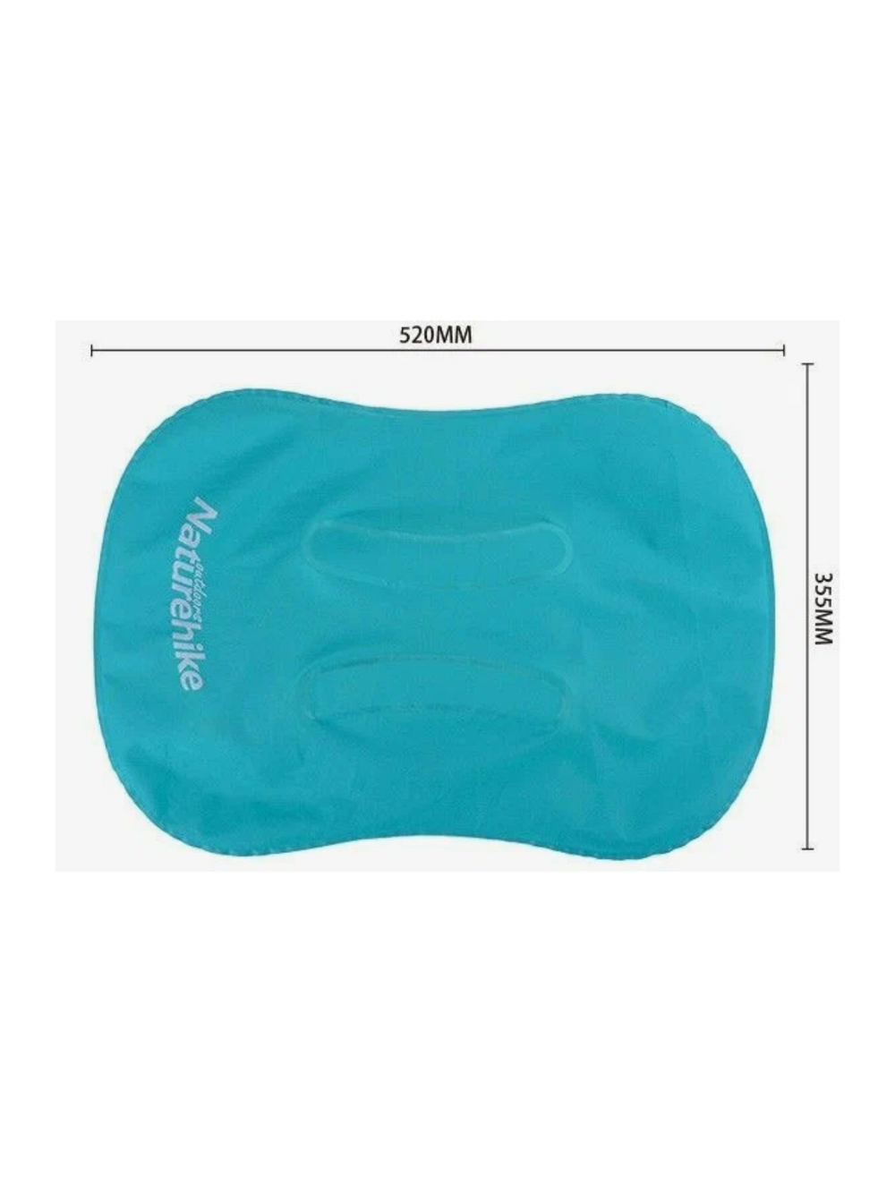 Подушка туристическая надувная Naturehike 42x32x11см, голубая