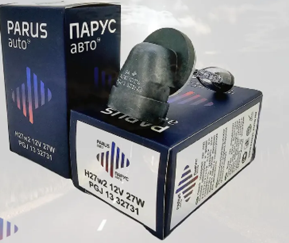 Автолампа H27W2 12V (PGJ13) ParusAuto цоколь Г-образный #32731W/2
