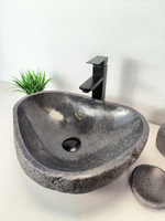 Раковина из речного камня RS-66003 47х36х15 из натурального камня