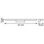 201087 Бра NOCE LED 24W 1710LM ЧЕРНЫЙ 3000/4000/6000K